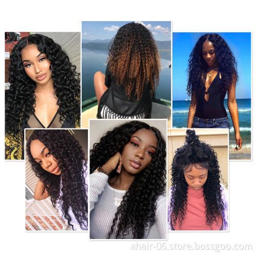 Wholesale china virgin hair human wigs, 4*4 lace frontal human hair wigs